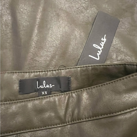 Lulu's Olive Green Skirt Night Out - Picture 3 of 4